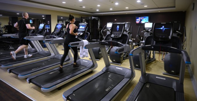 Fitnessruimte van hotel Hilton Kilmainham in Dublin