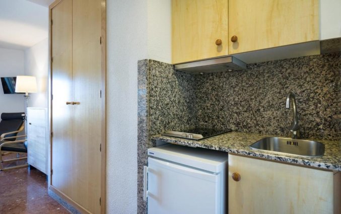 Keuken van appartementen Bajondillo in Fuerteventura