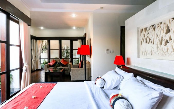 Slaapkamer van hotel Aleesha Villas in Bali