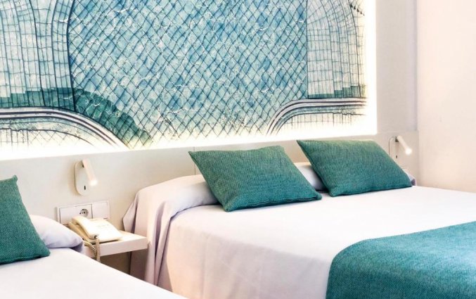 Slaapkamer van hotel Golden Taurus Aquapark in Costa Brava