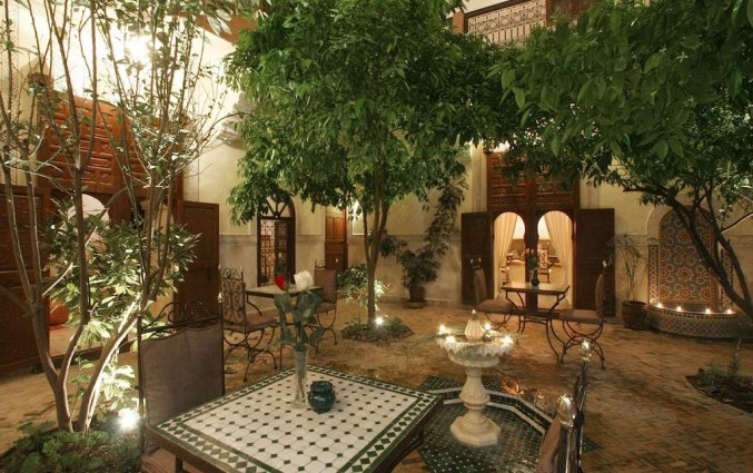 Patio van Riad Sidi Ayoub in Marrakech