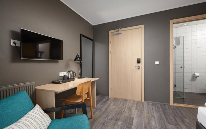 Slaapkamer van hotel Alda in Reykjavik