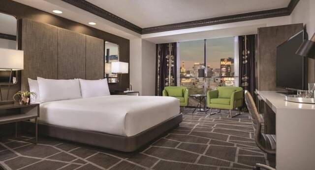 Tweepersoonskamer van hotel Luxor en Casino
