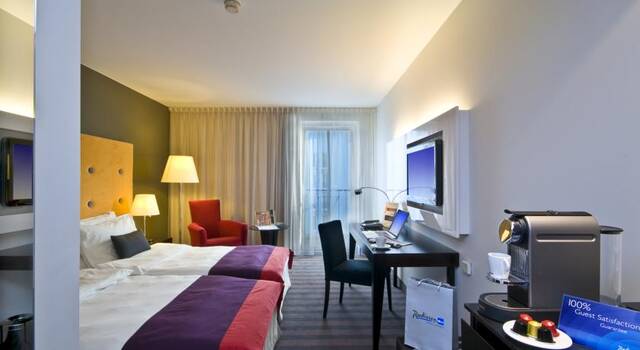 Tweepersoonskamer van Hotel Radisson Blu Sobieski in Warschau