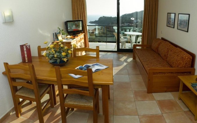 Woonkamer van Appartementen Albamar in de Costa Brava