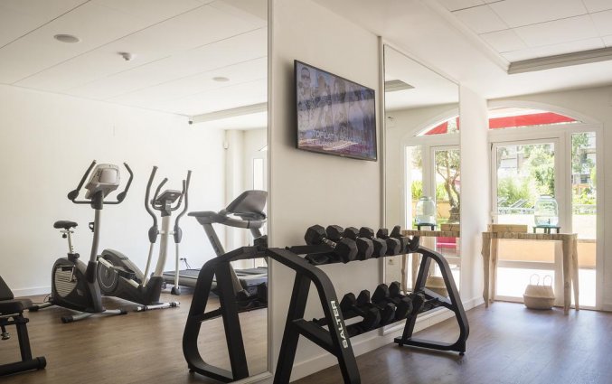 Fitnessruimte van Luna Club Hotel & Spa aan de Costa Brava