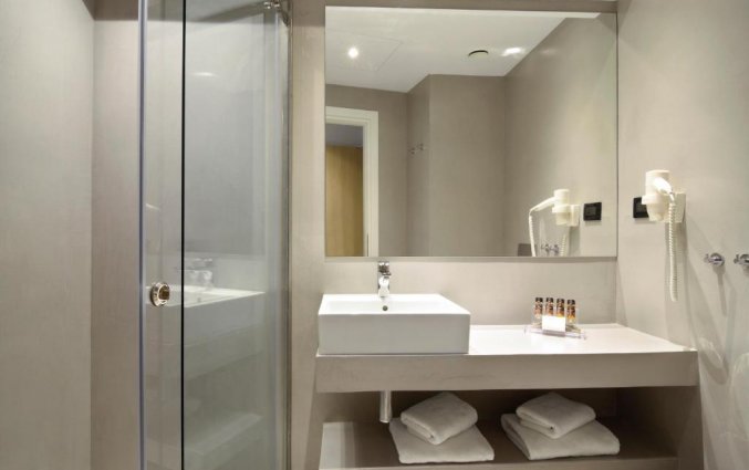 Badkamer van Hotel Poseidon in Athene