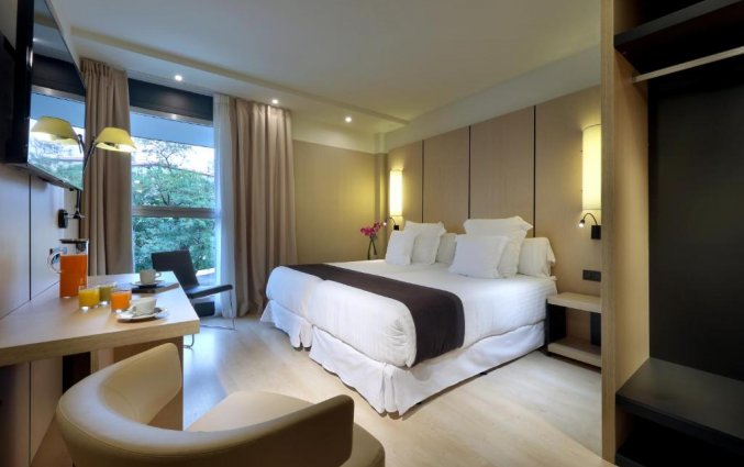 Tweepersoonskamer van Hotel Occidental in Bilbao