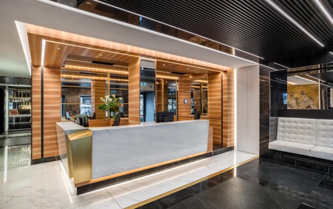 Receptie van hotel Mastino in Verona