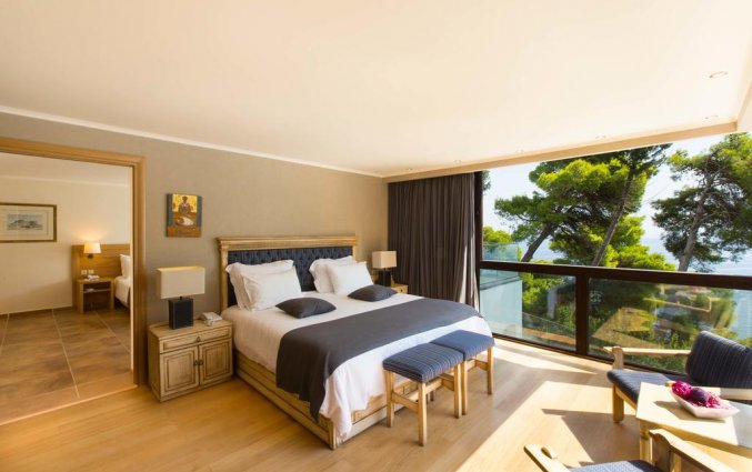 Slaapkamer van hotel Corfu Holiday Palace in Corfu