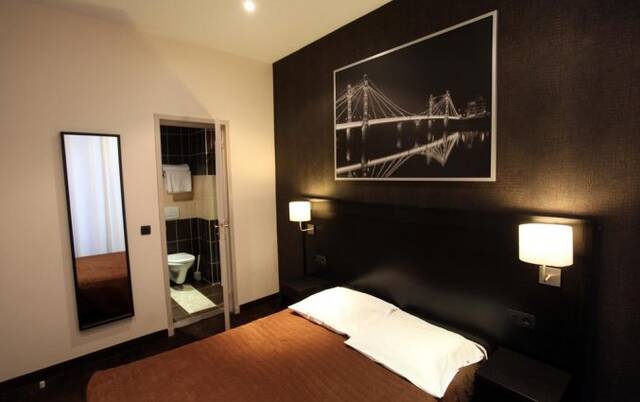 Tweepersoonskamer van hotel Trocadero Nice