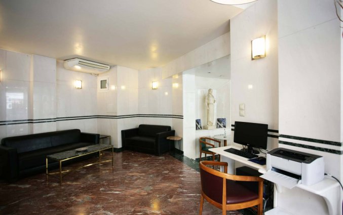 Lobby van Hotel Evripides in Athene