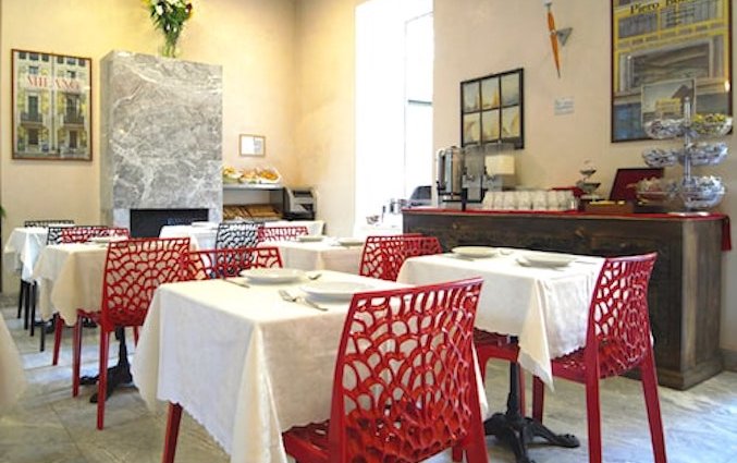 Ontbijtzaal van Eurohotel in Milaan