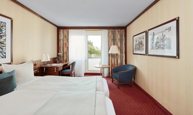 Slaapkamer van hotel Living Hotel Berlin Mitte