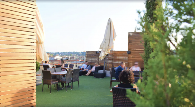 Dakterras op Hotel Machiavelli Palace