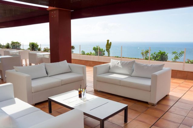 Zitgedeelte van Hotel Mogan Princess & Beach Club op Gran Canaria