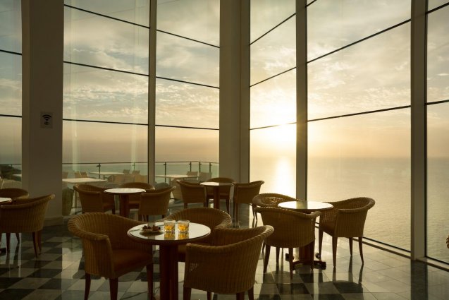 Zonsondergang vanaf Hotel Mogan Princess & Beach Club op Gran Canaria