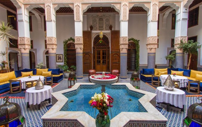 Binnentuin van Riad Myra in Fez