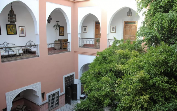 Binnentuin van Riad Barroko Marrakech