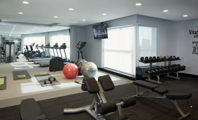 fitnessruimte van Hotel DusitD2 Kenz