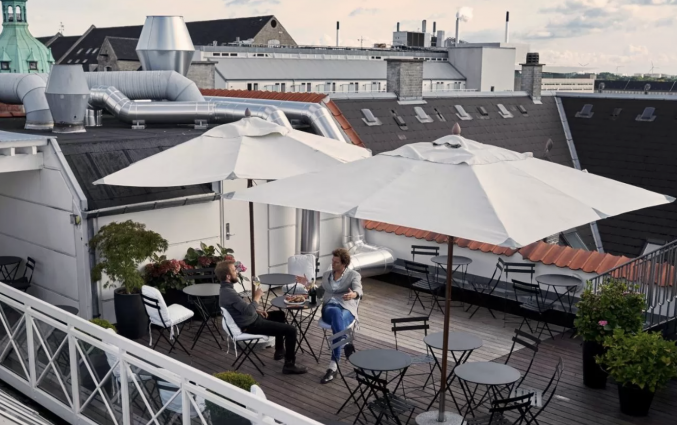 Terras van Hotel Skt. Annæ Kopenhagen
