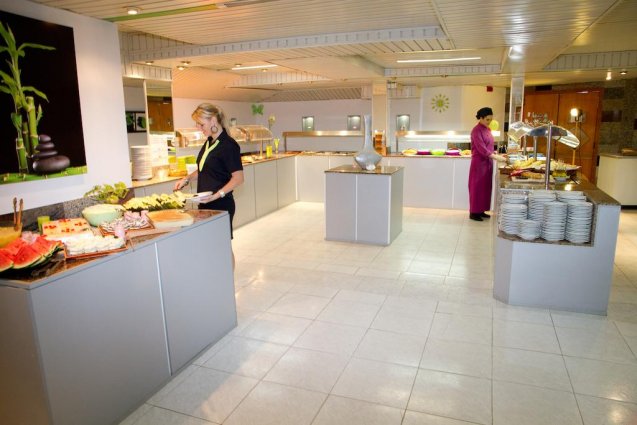 Eetzaal van Appartementen Playa Moreia op Mallorca