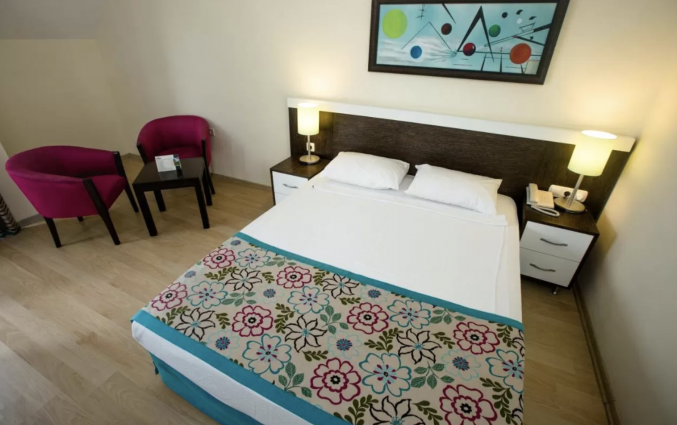 Tweepersoonskamer van Hotel Dosi in Side