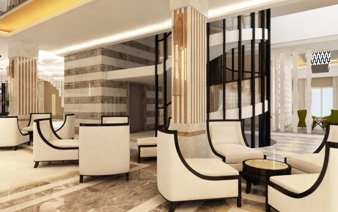 Lobby van Hotel Palm World in Side