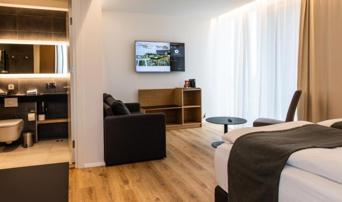 Tweepersoonskamer bij hotel South Coast