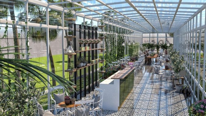 Cafe van Hotel Nirvana Cosmopolitan in Antalya