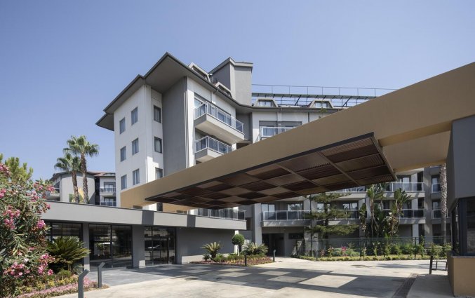 Ingang van Resort Green Garden in Alanya