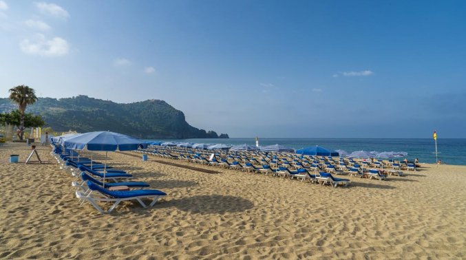 Strand van Hotel Gardenia Beach in Alanya