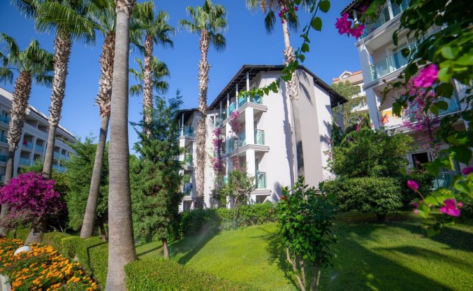 Tuin van Hotel Sealife Buket Beach in Alanya