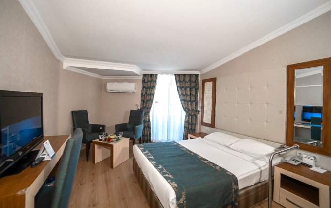 Slaapkamer van Hotel Beach Club Doganay in Alanya