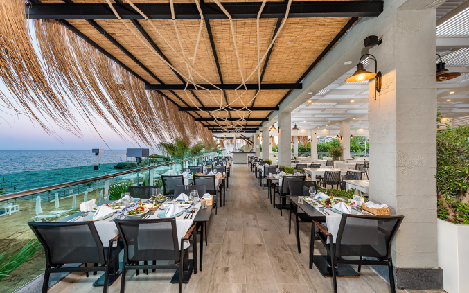 Terras van Resort White City in Alanya