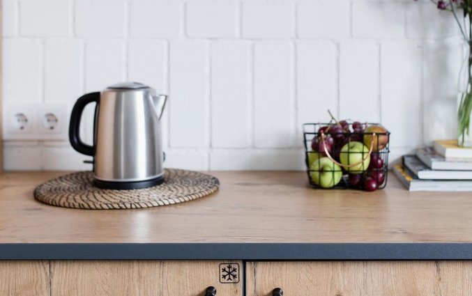 Kitchenette van Appartementen Railway Vilnius