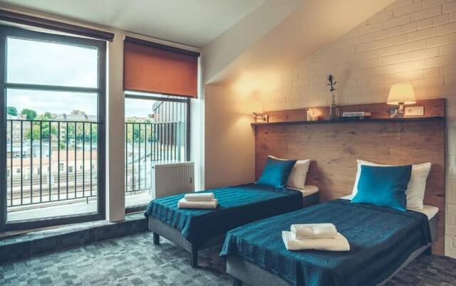 Tweepersoonskamer van Appartementen Railway Vilnius