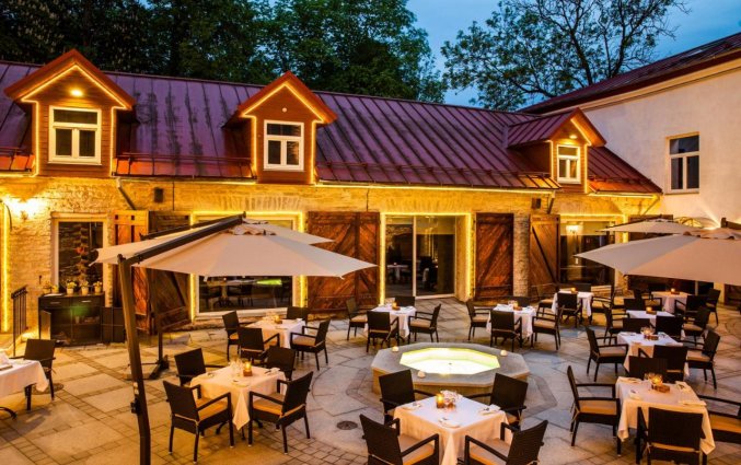 Terras van Hotel Von Stackelberg Tallinn