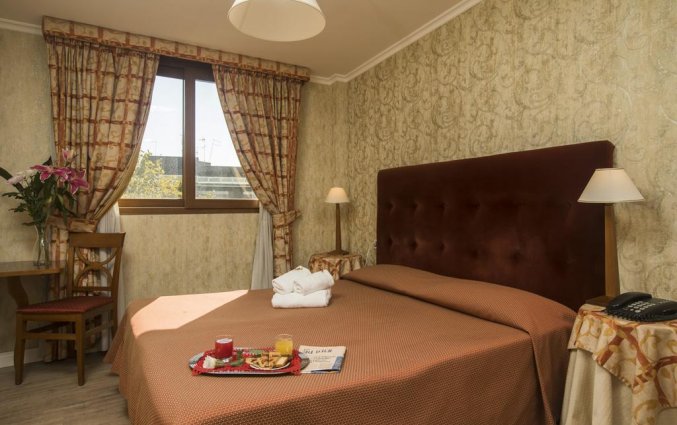 Tweepersoonskamer van hotel Villa Rosa in Rome