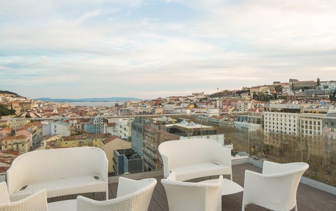 Dakterras van NH Collection Lisboa Liberdade Lissabon