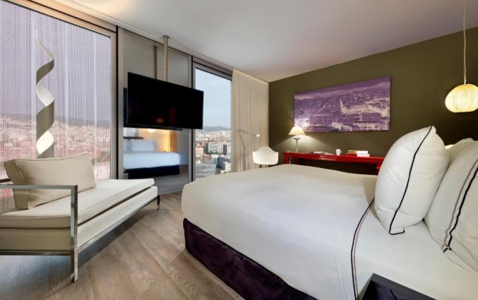 Tweepersoonskamer van Melia Barcelona Sky Barcelona