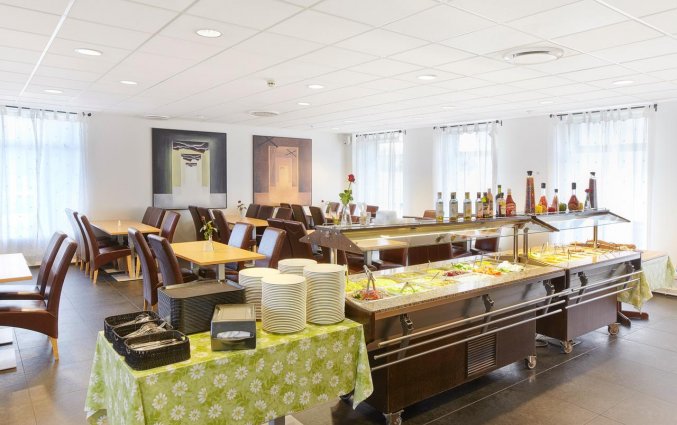 Ontbijtzaal van hotel cabin in IJsland