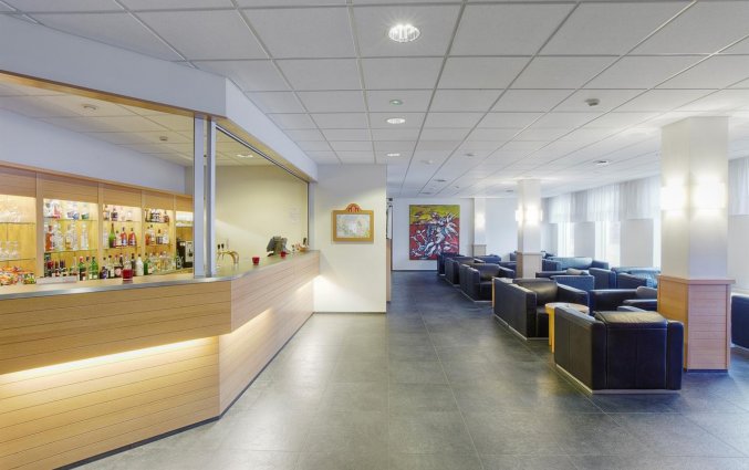 Receptie van hotel cabin in IJsland