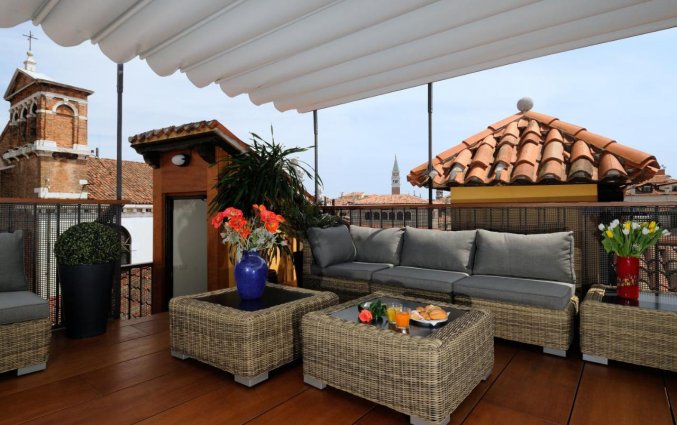 Dakterras bij Unahotels Ala Venezia