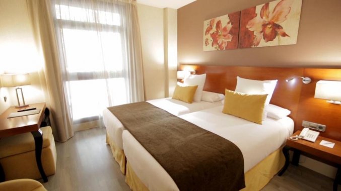 Tweepersoonskamer van Hotel Puerta de Toledo Madrid