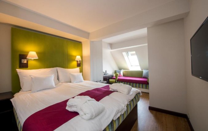 Tweepersoonskamer van The Three Corners Hotel Art Budapest