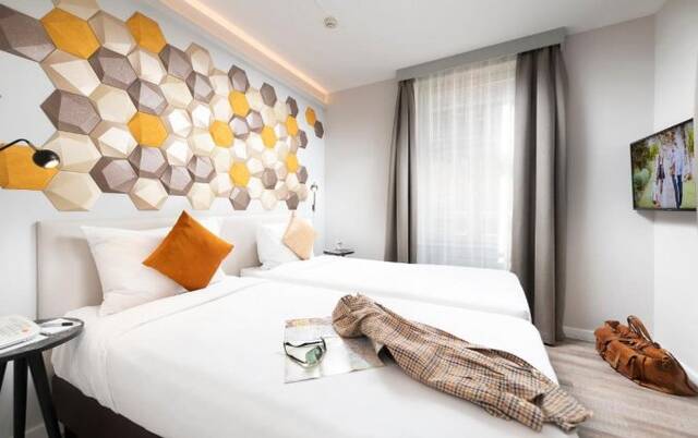 Tweepersoonskamer van The Three Corners Hotel Art Budapest