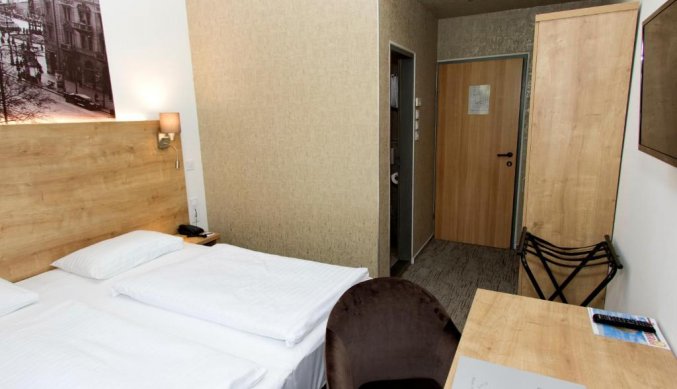 Tweepersoonskamer van City Hotel Ring Budapest