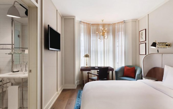 Tweepersoonskamer van hotel Evelyn