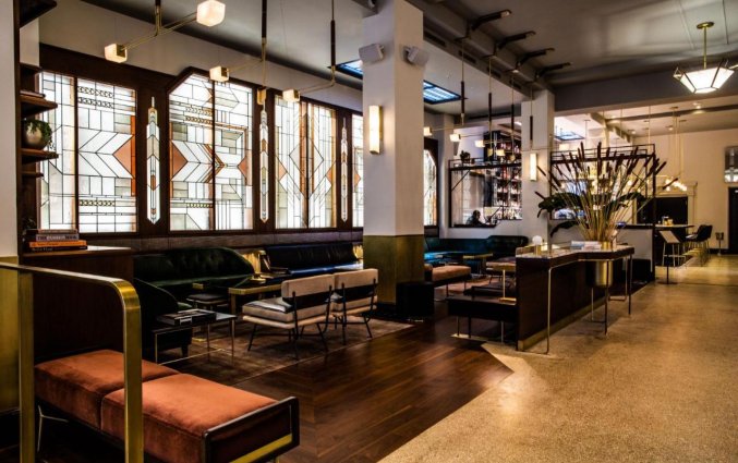 Zithoek van hotel Evelyn